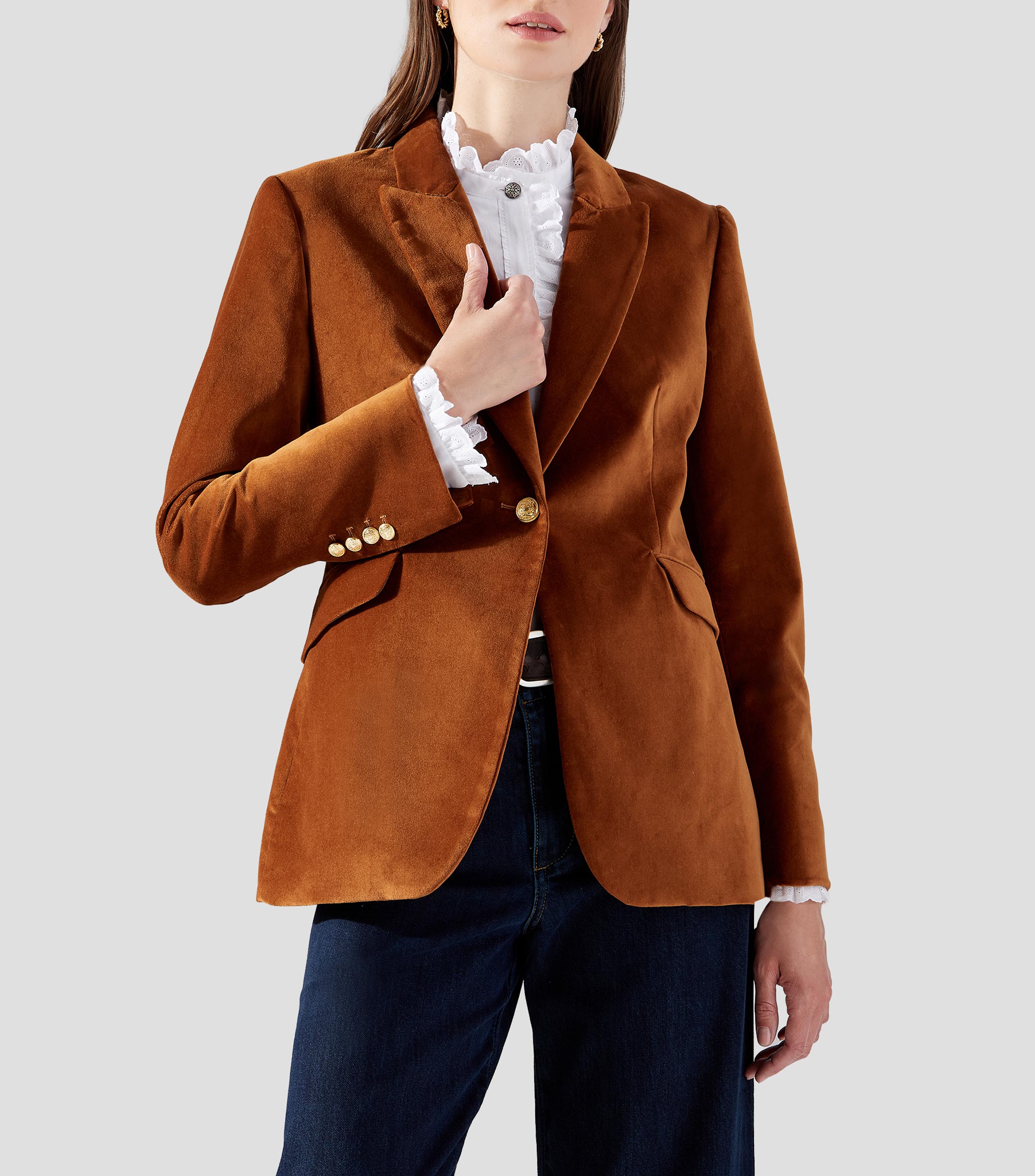 Blazer liso Mujer